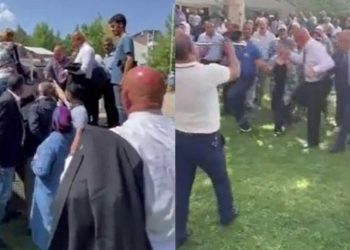 Elazığ’da Tanal rüzgarı: Önce halay çekti, sonra tatlı ısmarladı