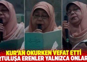 Endonezya&rsquo;nın hanım hocası Kur&rsquo;an okurken ruhunu teslim etti