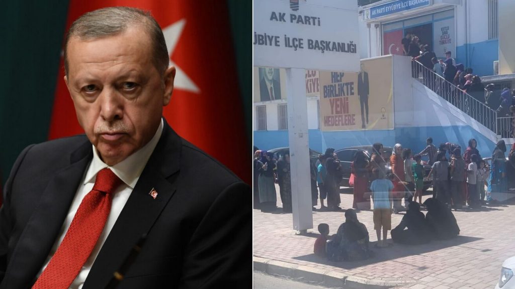 Erdoğan’ın mitingi kalabalık olsun diye 250 liralık hediye çeki dağıttılar