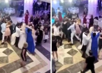 Gelin ile damadın yakınları istek şarkı yüzünden birbirine girdi
