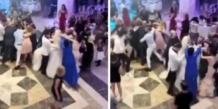 Gelin ile damadın yakınları istek şarkı yüzünden birbirine girdi