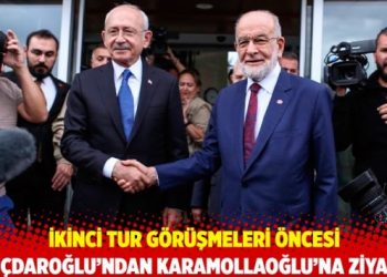 İkinci tur g&ouml;r&uuml;şmeleri &ouml;ncesi Kılı&ccedil;daroğlu&rsquo;ndan Karamollaoğlu&rsquo;na ziyaret