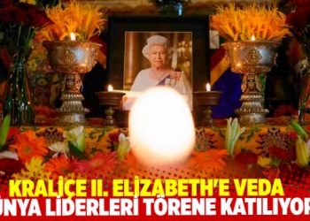 İngiltere Krali&ccedil;e II. Elizabeth'e veda ediyor