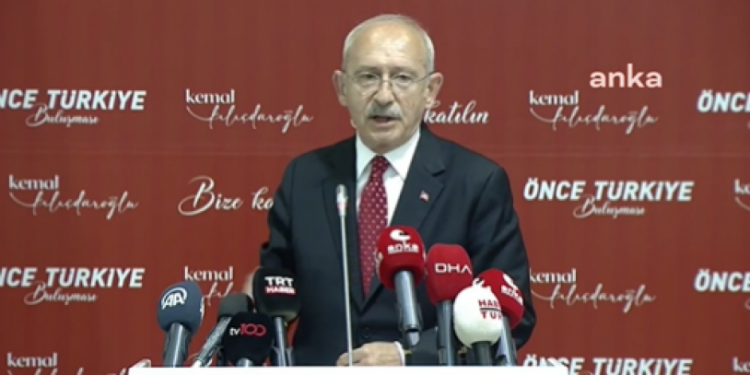 Kılıçdaroğlu 'Önce Türkiye Buluşması'nda konuştu.: 'Devleti yönetecek kişinin egemen güçlerin karşısında eğilmemesi lazım'