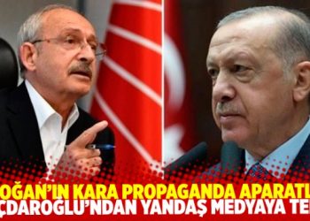 Kılı&ccedil;daroğlu&rsquo;ndan yandaş medyaya tepki: &lsquo;Erdoğan&rsquo;ın propaganda aparatları&rsquo;