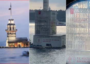 Kız Kulesi açıklaması: Külah kısmı yapıdan uzaklaştırıldı