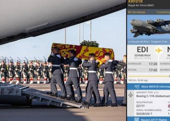 Kraliçe'nin son uçak yolculuğu 5 milyon kişi tarafından izlendi