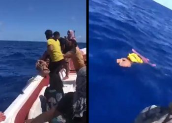 Mülteci baba susuzluktan ölen çocuğunu, kıyafetleriyle kefenleyip denize bıraktı