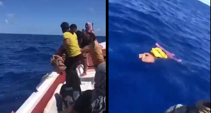 Mülteci baba susuzluktan ölen çocuğunu, kıyafetleriyle kefenleyip denize bıraktı