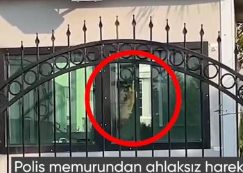 Polisten Furkan Hareketi üyelerine el hareketi