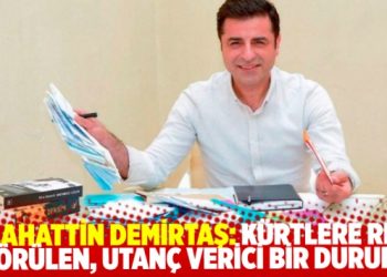 Selahattin Demirtaş: Asıl, K&uuml;rt&rsquo;e reva g&ouml;r&uuml;len utan&ccedil; verici bir durum