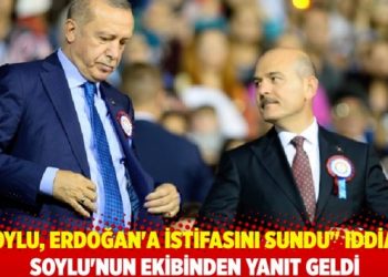 "Soylu, Erdoğan'a istifasını sundu" iddiası: Soylu'nun ekibinden yanıt geldi