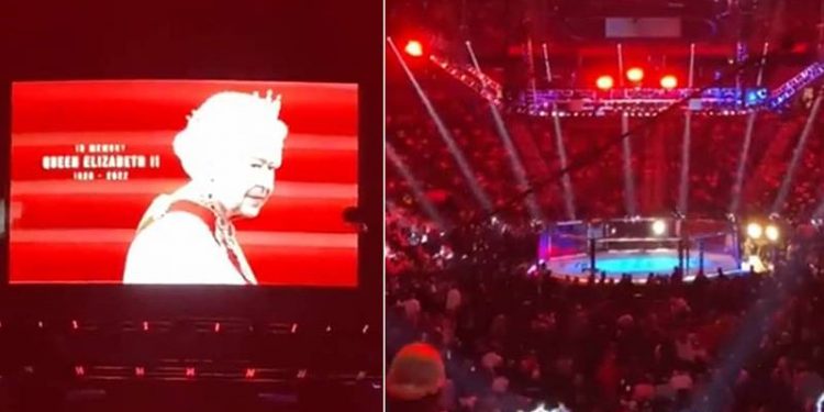 UFC 279'da Kraliçe Elizabeth'e ıslıklı protesto!