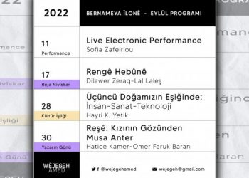 Wêjegeh Amed’den Eylül programı