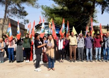Kuzey ve Doğu Suriye halkları kimyasal silah saldırılarına karşı ayakta