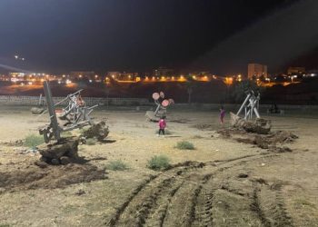 Kayyım festival için parktaki spor aletlerini söktü