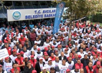 Avcılar Belediyesi işçileri grevde