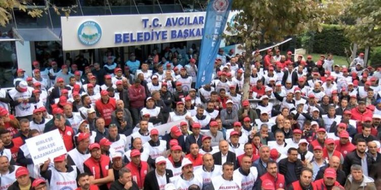 Avcılar Belediyesi işçileri grevde