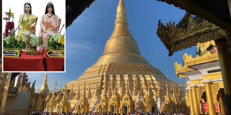 Ayin için tapınağa seks bebeği getiren Myanmarlı sofulara soruşturma