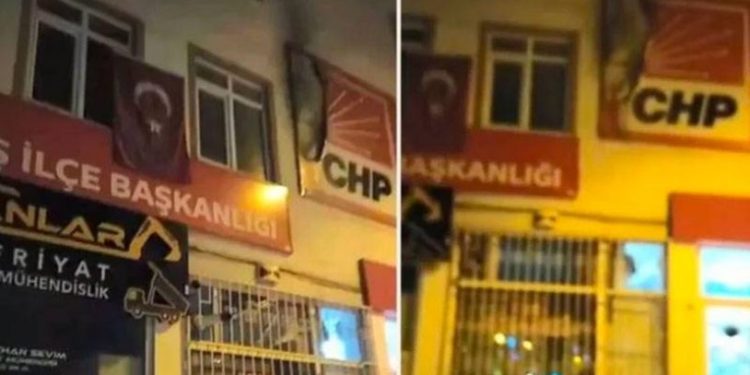 Çankırı'da CHP ilçe başkanlığı binasına saldırı