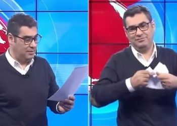 Enver Aysever, ‘Çelebi, Genelkurmay başkanı olmalı’ diye övdüğü yazısını canlı yayında parçaladı