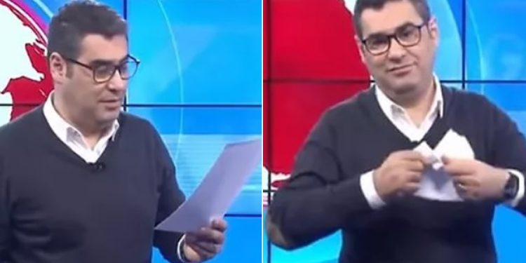 Enver Aysever, ‘Çelebi, Genelkurmay başkanı olmalı’ diye övdüğü yazısını canlı yayında parçaladı