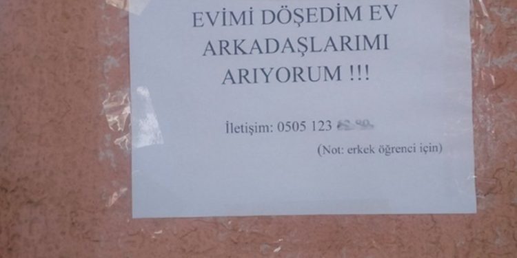 'Ev arkadaşı aranıyor' ilanında artış