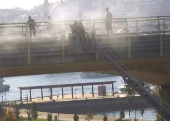 Haliç metro istasyonunda yangın: Seferler durduruldu