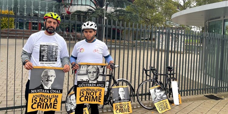 Hapisteki gazeteciler için 800 KM pedal çevirecekler