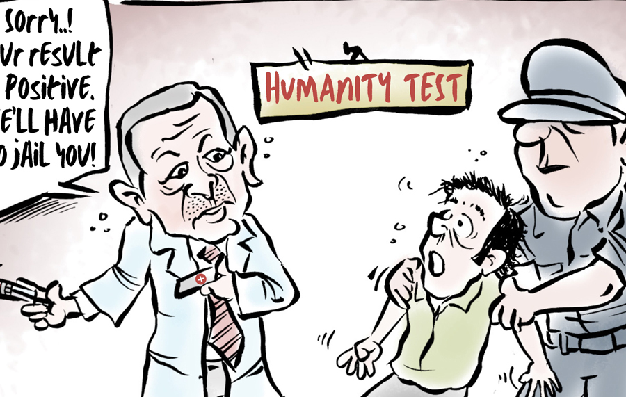 Hindistanlı karikatürist nefret operasyonunu çizdi: ‘İnsanlık testi’