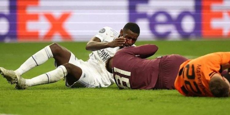Real Madrid'in kahramanı Rudiger'e 20 dikiş atıldı