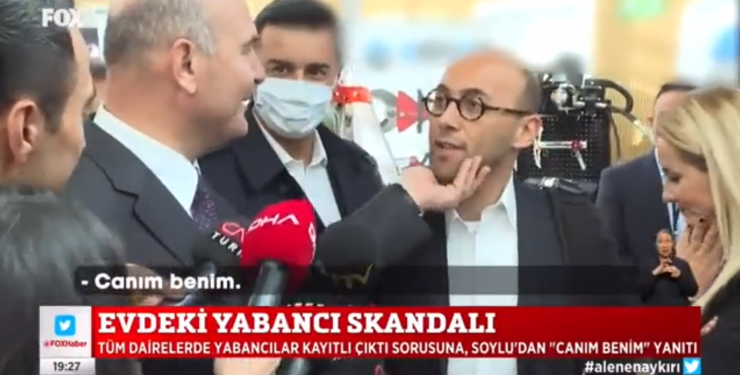 Süleyman Soylu, muhabirin çenesini okşadı: Canım benim