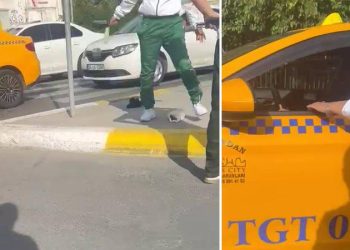 Taksici, tartıştığı vatandaşa ekmek bıçağıyla saldırdı