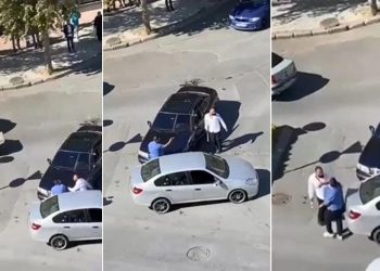 Trafikte tartıştığı sürücülerin üzerine balta ile yürüdü