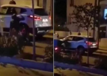 Yol verme kavgasında kaldırım taşı kullanıldı