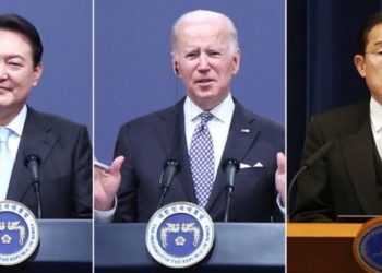 ABD, Japonya ve Güney Kore liderleri bir araya geldi: Kuzey Kore'ye karşı iş birliği mesajı verildi