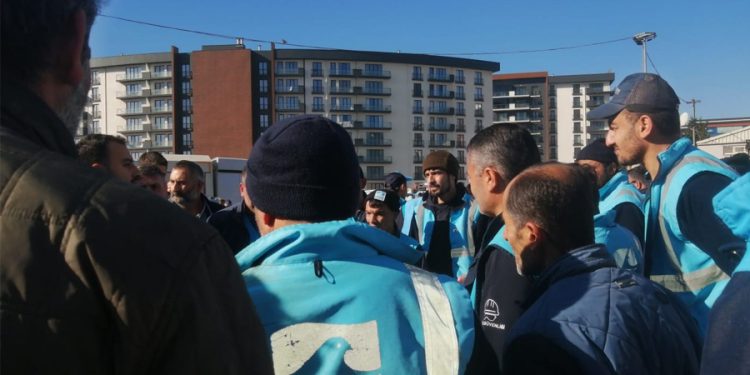 AKP’li belediyede çalışan işçiler hayat pahalılığına isyan etti