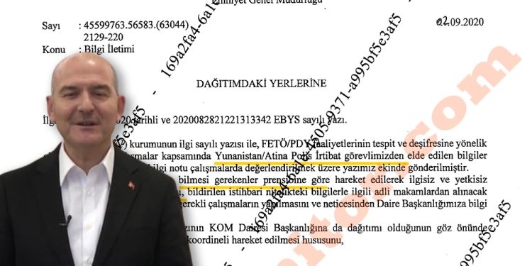 Belgesiyle deşifre oldu; Süleyman Soylu’nun polisleri, Yunanistan’da fişleme yapıyor!