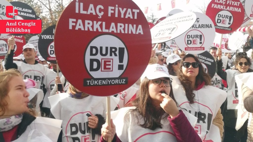 Büyük Eczacı Mitingi: ‘Hak ettiğimizi alana kadar durmayacağız’