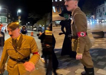Cadılar Bayramı’nda Hitler kostümü giyen adam işten atıldı