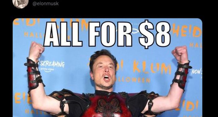 Elon Musk, Twitter’da ‘mavi tık’ın aylık ücretini duyurdu; 8 dolar