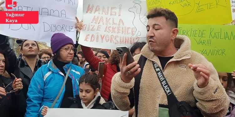 Konya barınağındaki katliam protesto edildi