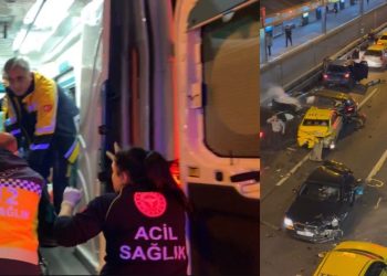 Mecidiyeköy'de zincirleme kaza! 1'i bebek, 8 yaralı