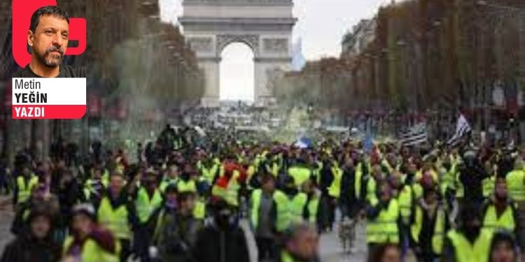 Sarı yelekli Paris