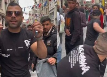Taksim’de video paylaşan şahıs ‘infial’ nedeniyle gözaltına alındı