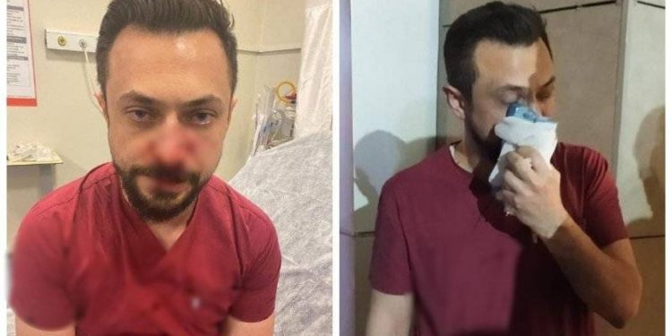 Urfa'da bir doktor, hasta yakının saldırısına uğradı