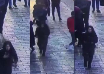 ‘Saldırı faili’ olduğu iddia edilen kadının kaçış anı