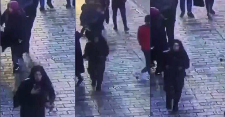 ‘Saldırı faili’ olduğu iddia edilen kadının kaçış anı