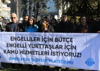 ‘Engelliler için bütçe ve kamu hizmeti istiyoruz’
