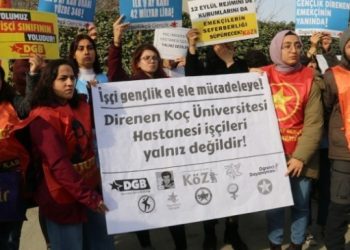 Direnişteki Koç Üniversitesi Hastanesi işçileri kazandı